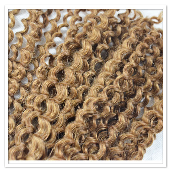 Blonde color Wholesale Afro Kinky Human Hair  LJ0136
